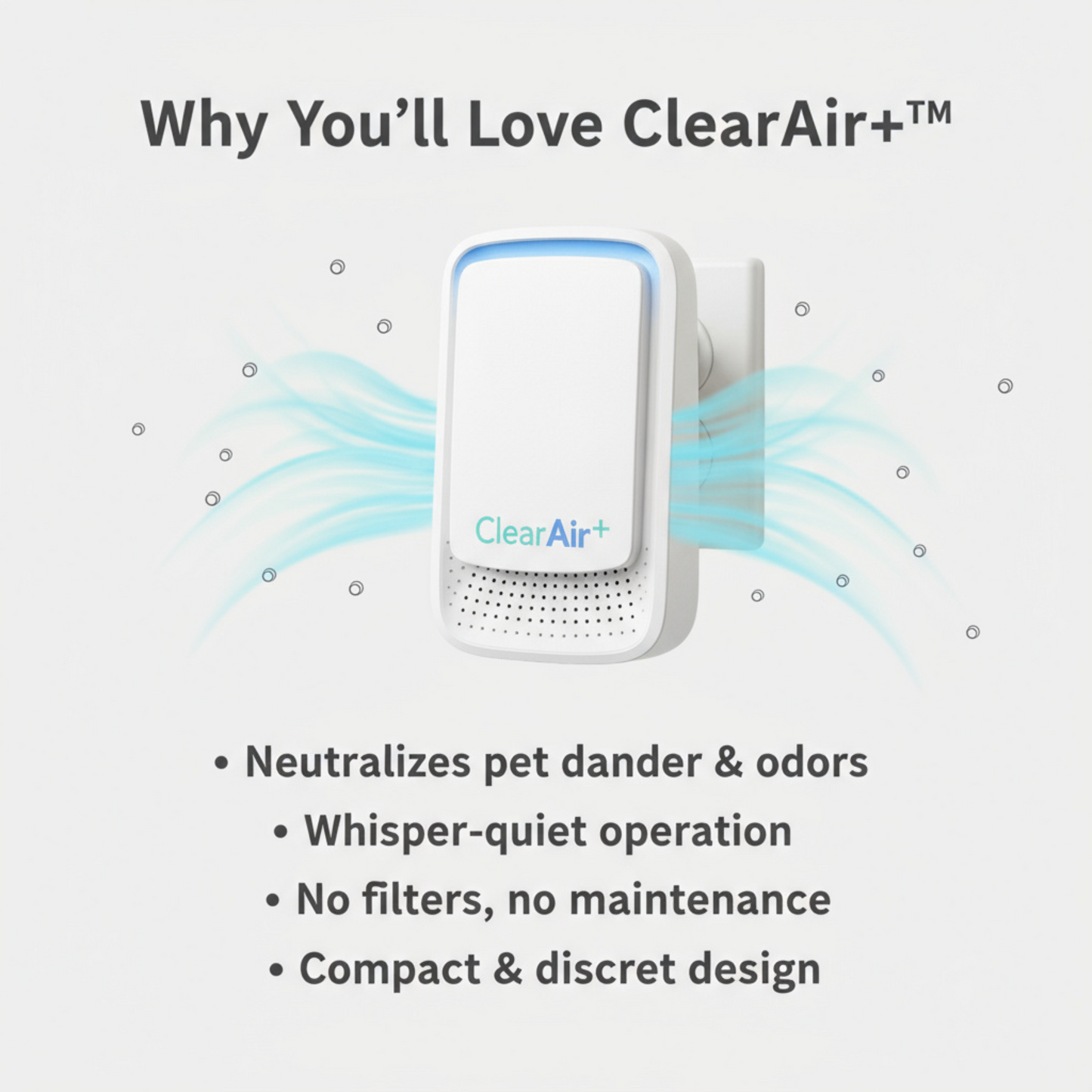 ClearAir+™ Air Ionizer